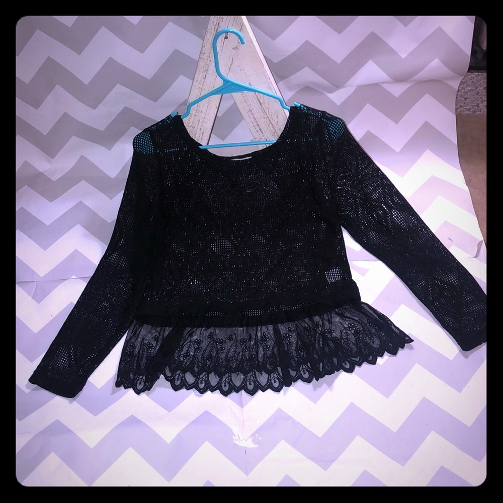 Urban Doll Crochet top with lace bottom M